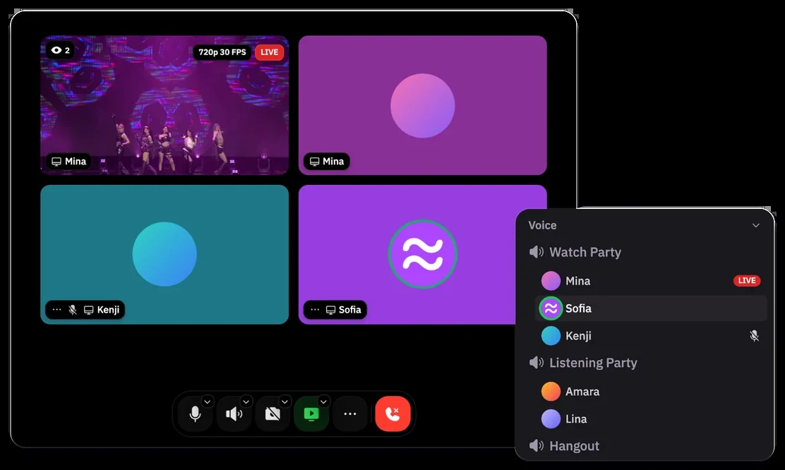 Yunbly 语音房间界面